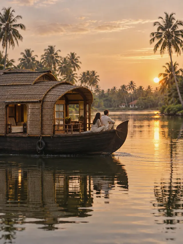 A houseboat on Kerala's backwaters